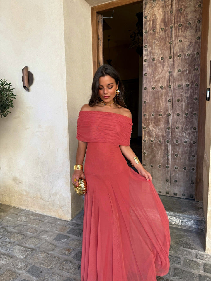 Rosa- Vestido Longo Vermelho