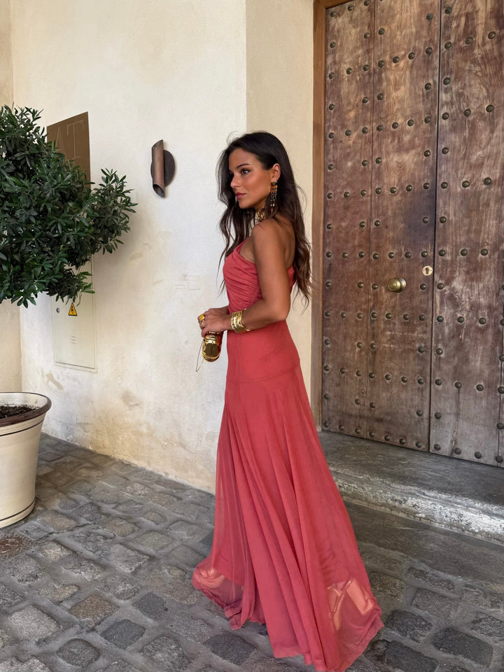 Rosa- Vestido Longo Vermelho