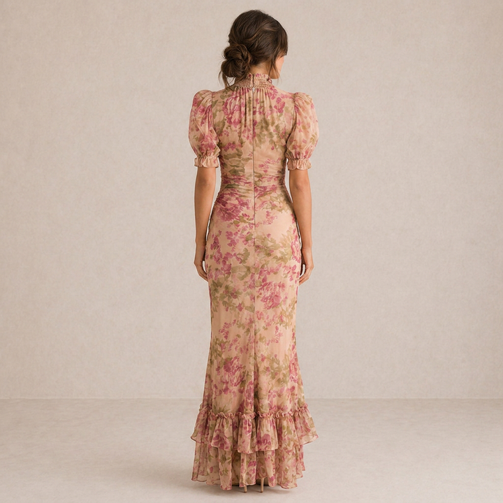 Sara - Vestido longo estampado