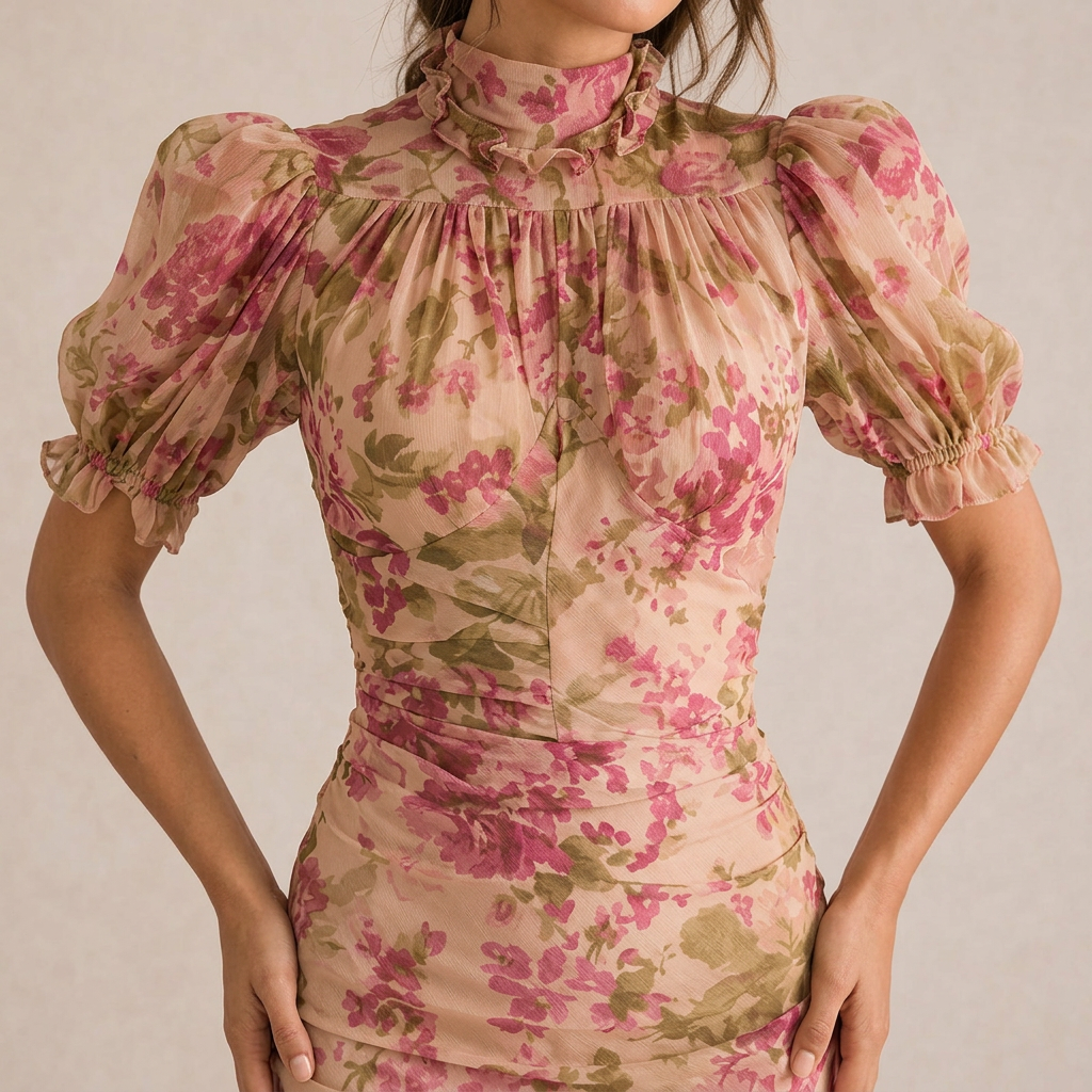 Sara - Vestido longo estampado