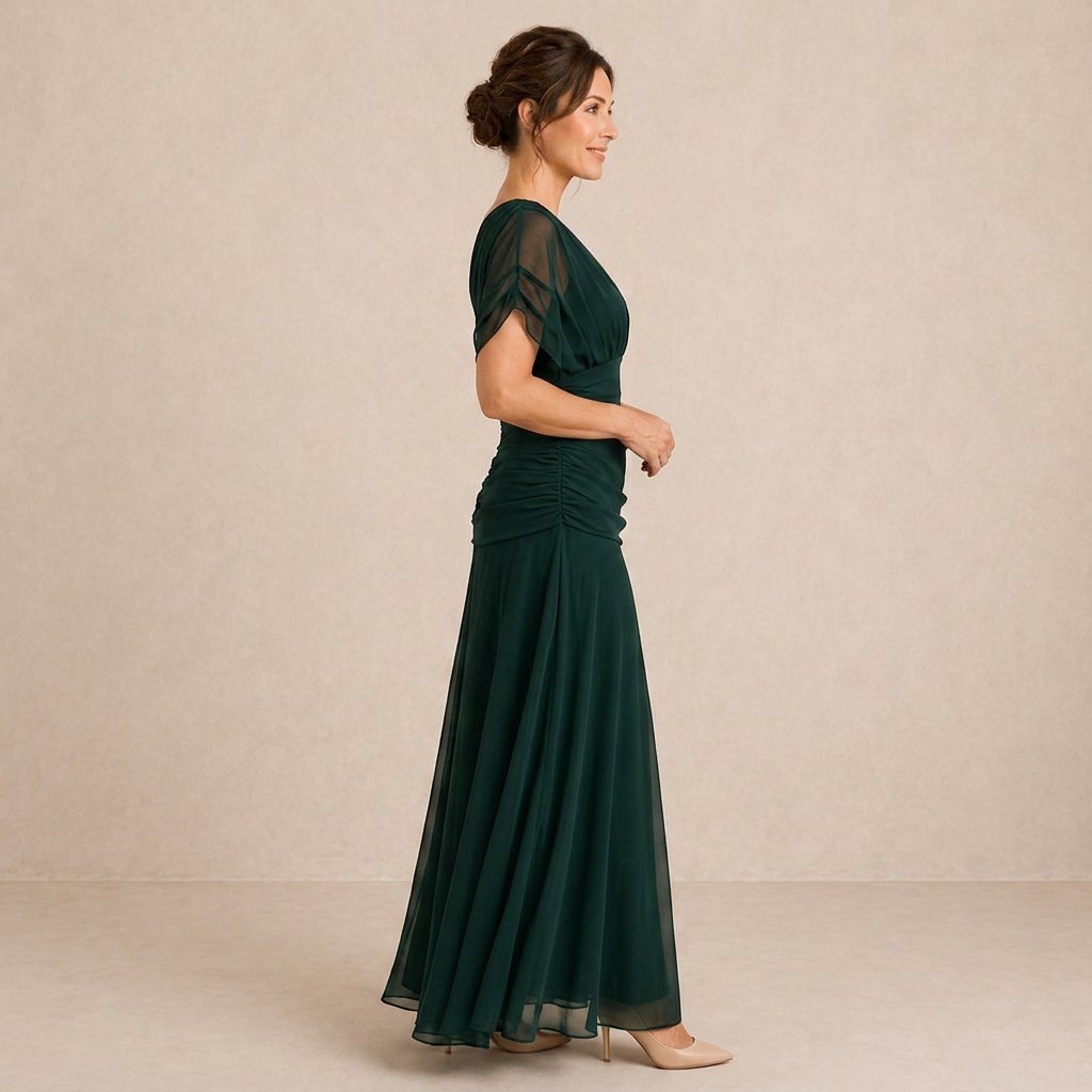 Margarida - Vestido longo decote em V