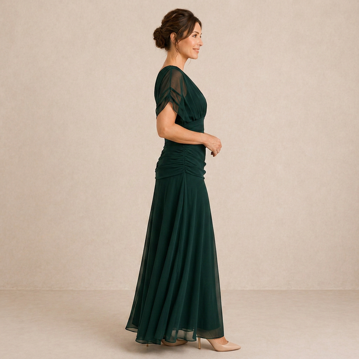 Margarida - Vestido longo decote em V